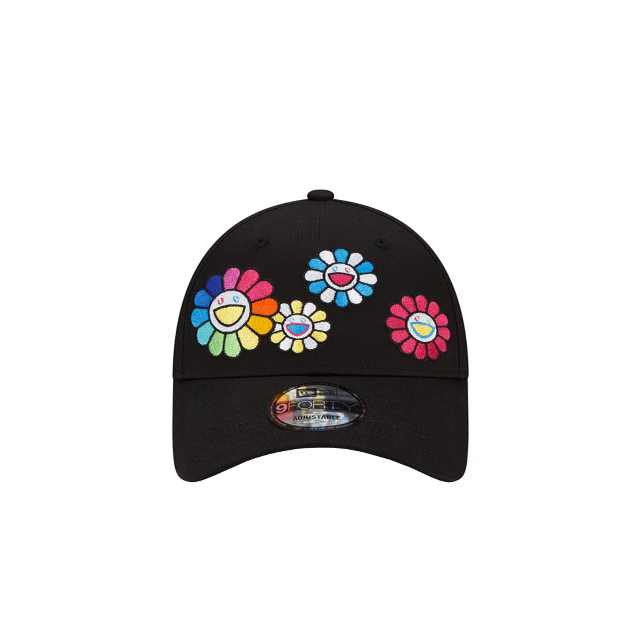 Takashi Murakami x New Era All Over Cloth Strap 9Thirty Hat FRONT – Black | Australia New Zealand