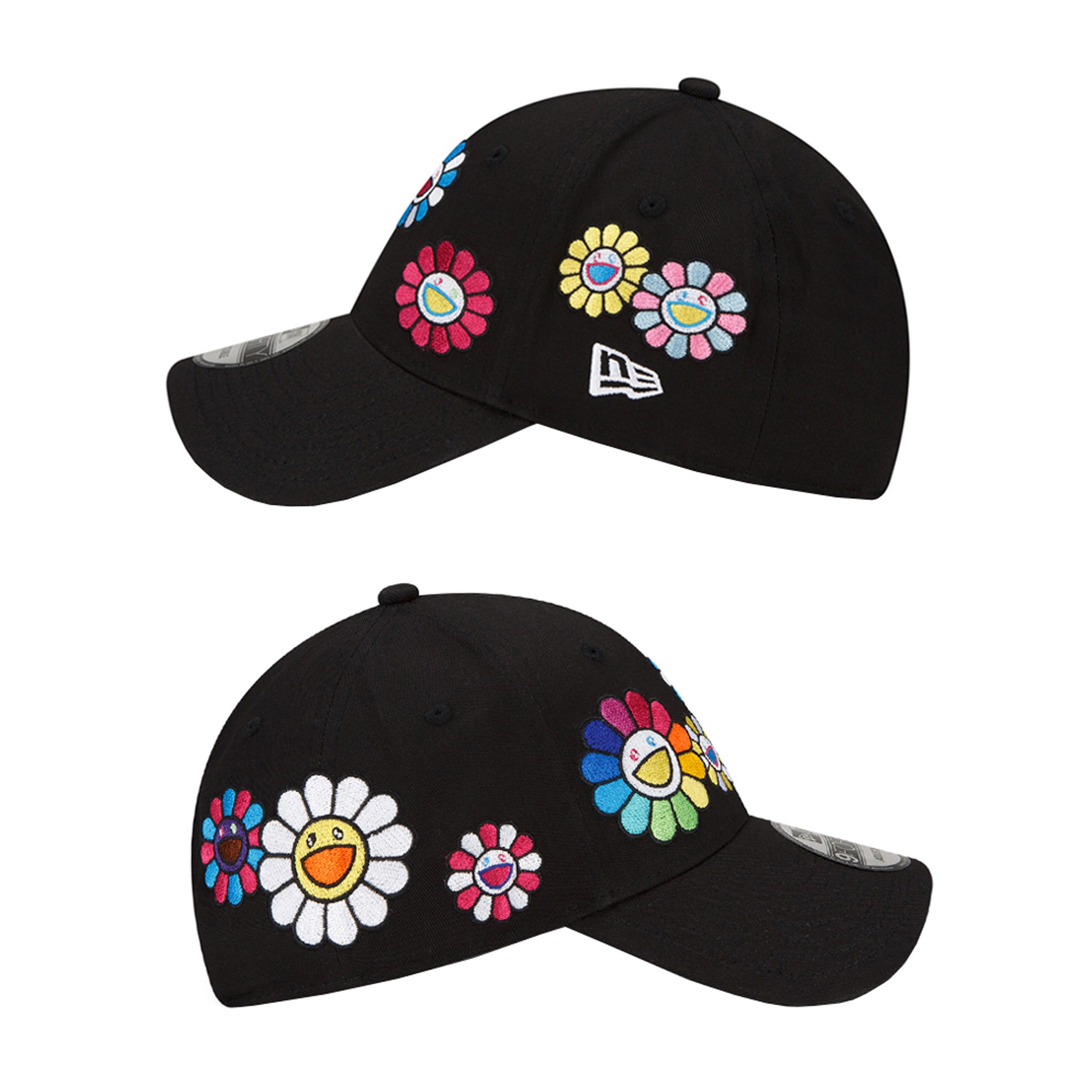 Takashi Murakami x New Era All Over Cloth Strap 9Thirty Hat SIDE – Black | Australia New Zealand