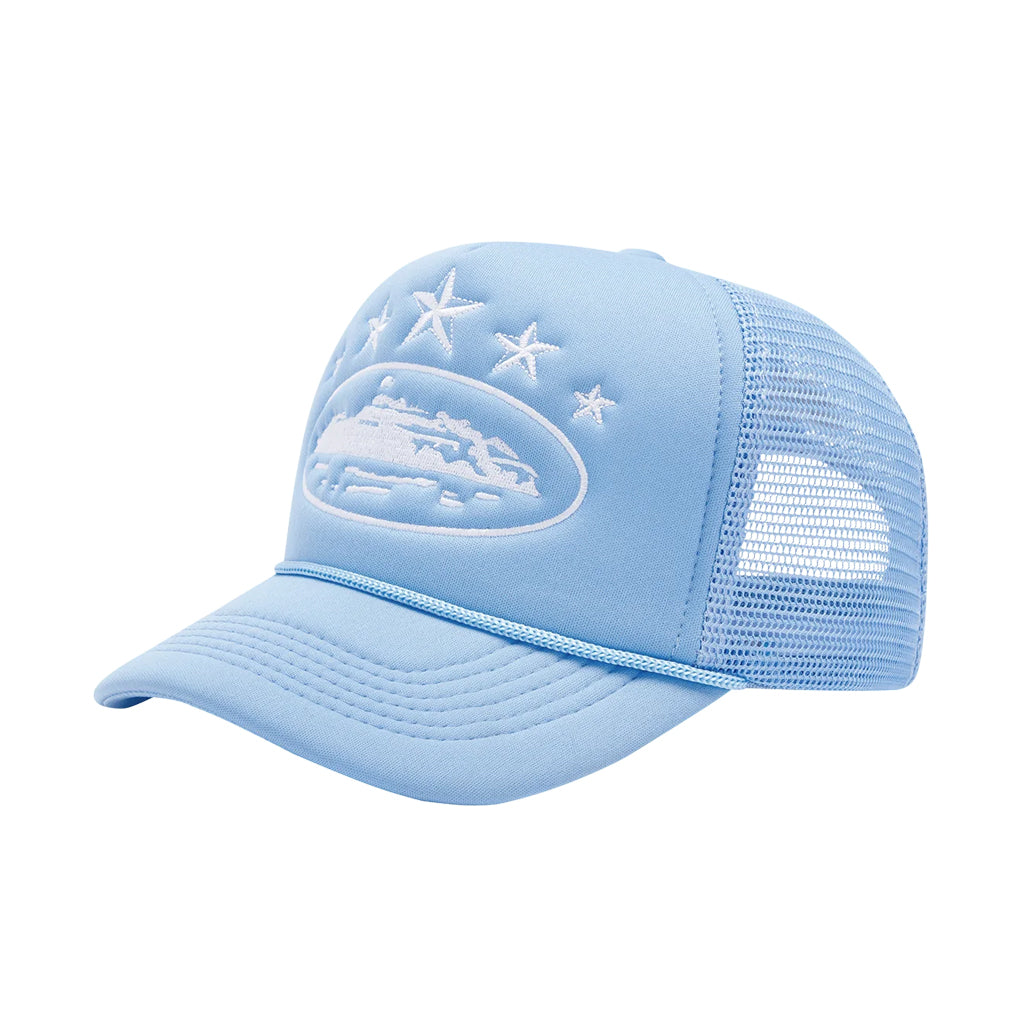 Corteiz 5 Starz Alcatraz Trucker Hat – Baby Blue | Australia New Zealand 