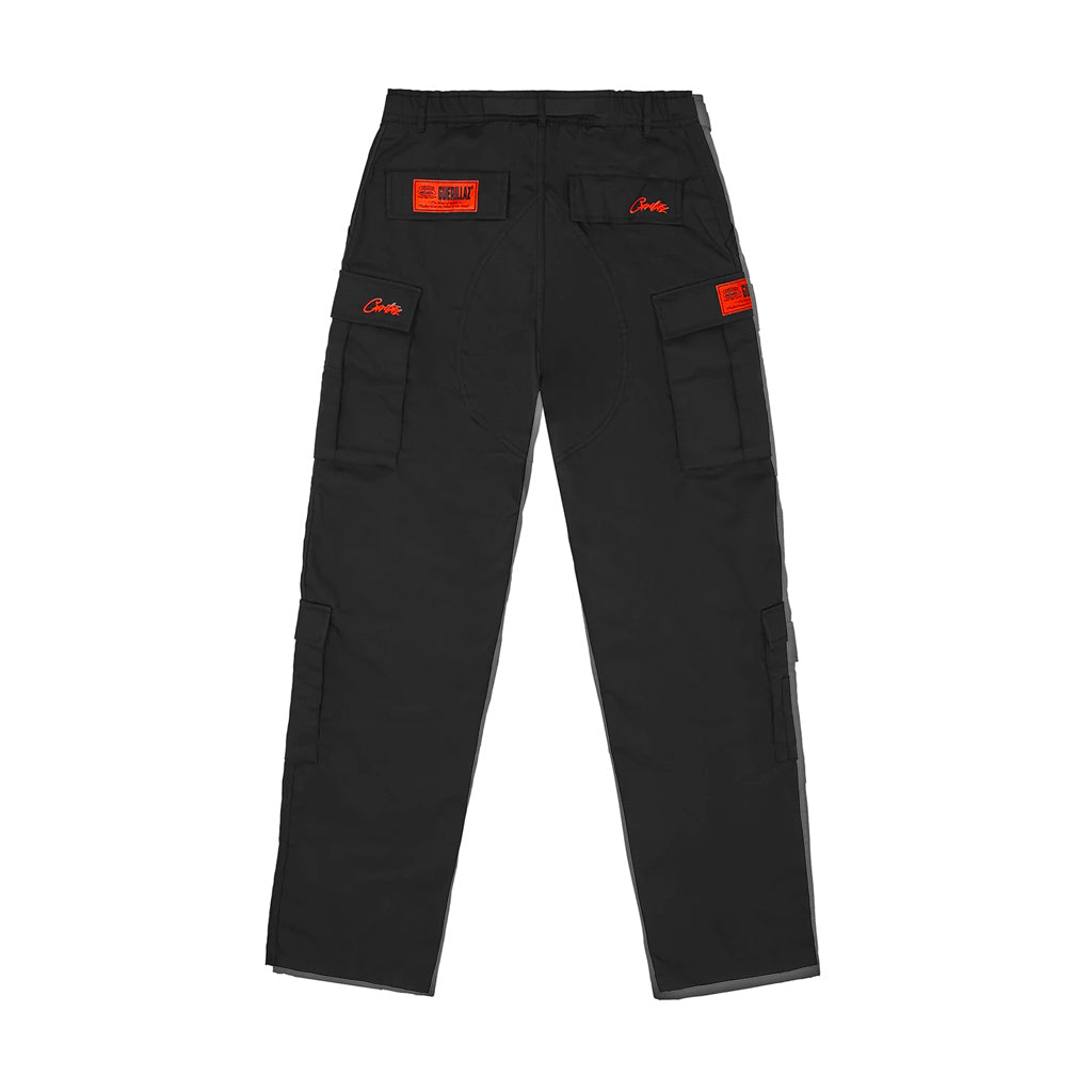 Corteiz Guerillaz Cargo Pants – Red / Black | Points Streetwear