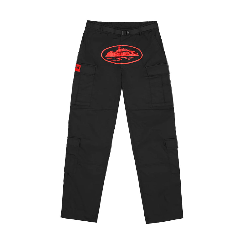 Corteiz Guerillaz Cargo Pants – Red / Black | Australia New Zealand