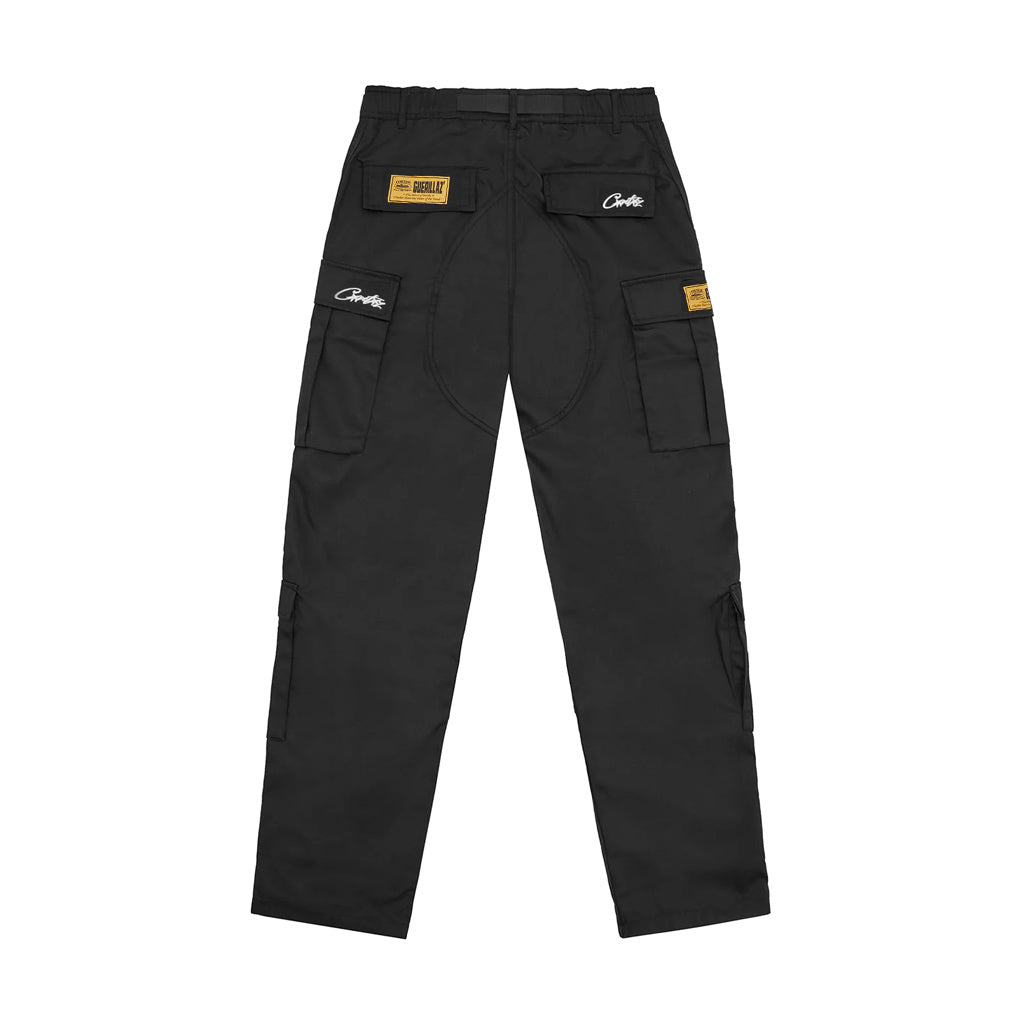 Corteiz Guerillaz Cargo Pants – White / Black | Australia New Zealand BACK 