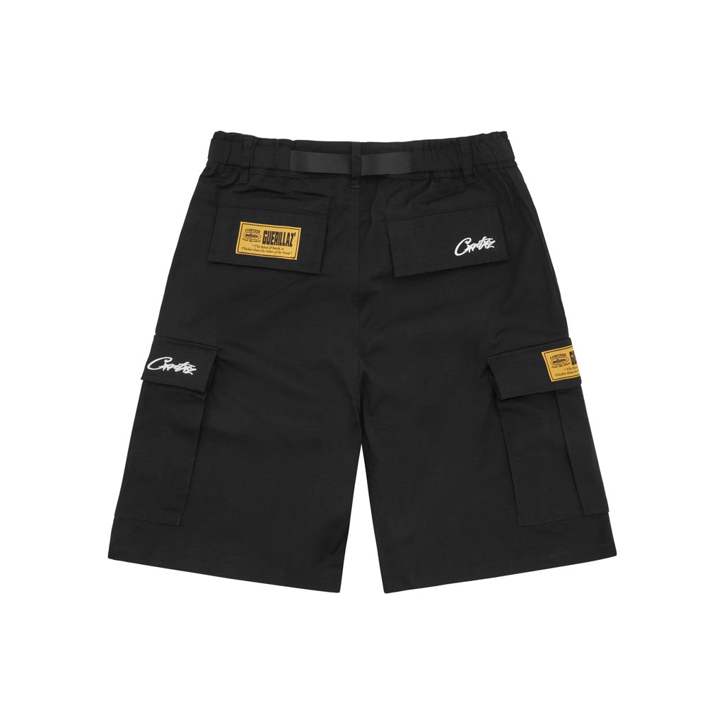 Corteiz Alcatraz Cargo Shorts – Black | Australia New Zealand BACK