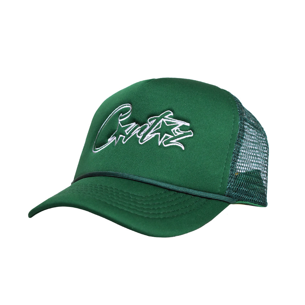 Corteiz Allstarz Trucker Hat – Forest Green / White | Australia New Zealand 
