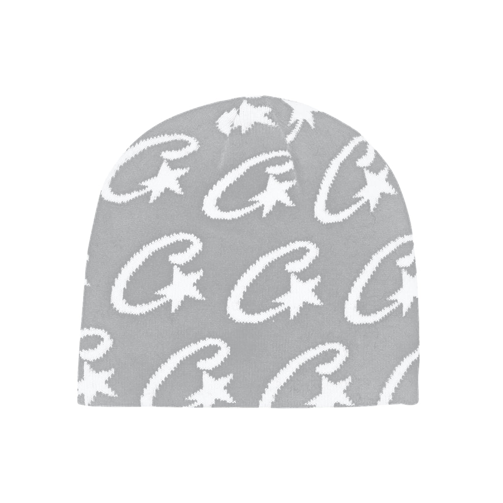 Corteiz Monogram Beanie - Grey  | Australia New Zealand