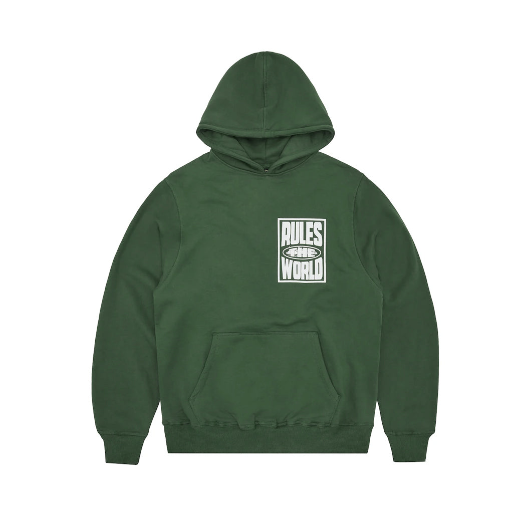 Corteiz RTW Rules The World Hoodie – Forest Green | Australia New Zealand FRONT 