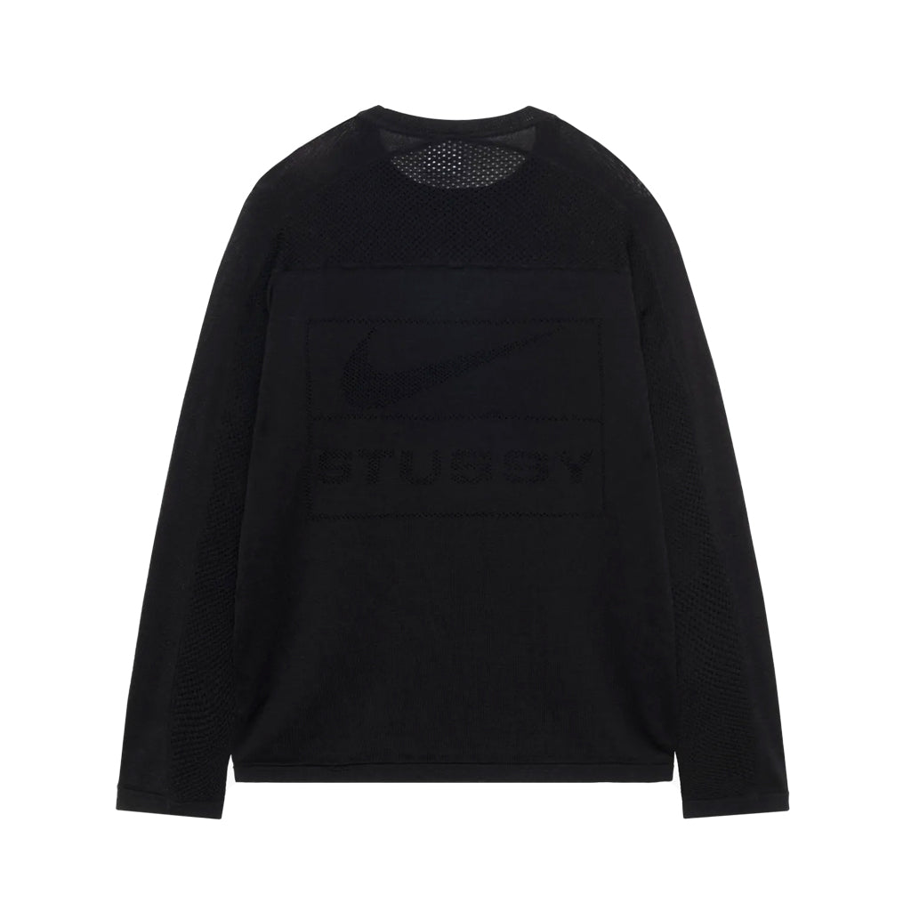 Nike x Stussy LS Knit Jersey - Black | Australia New Zealand BACK 