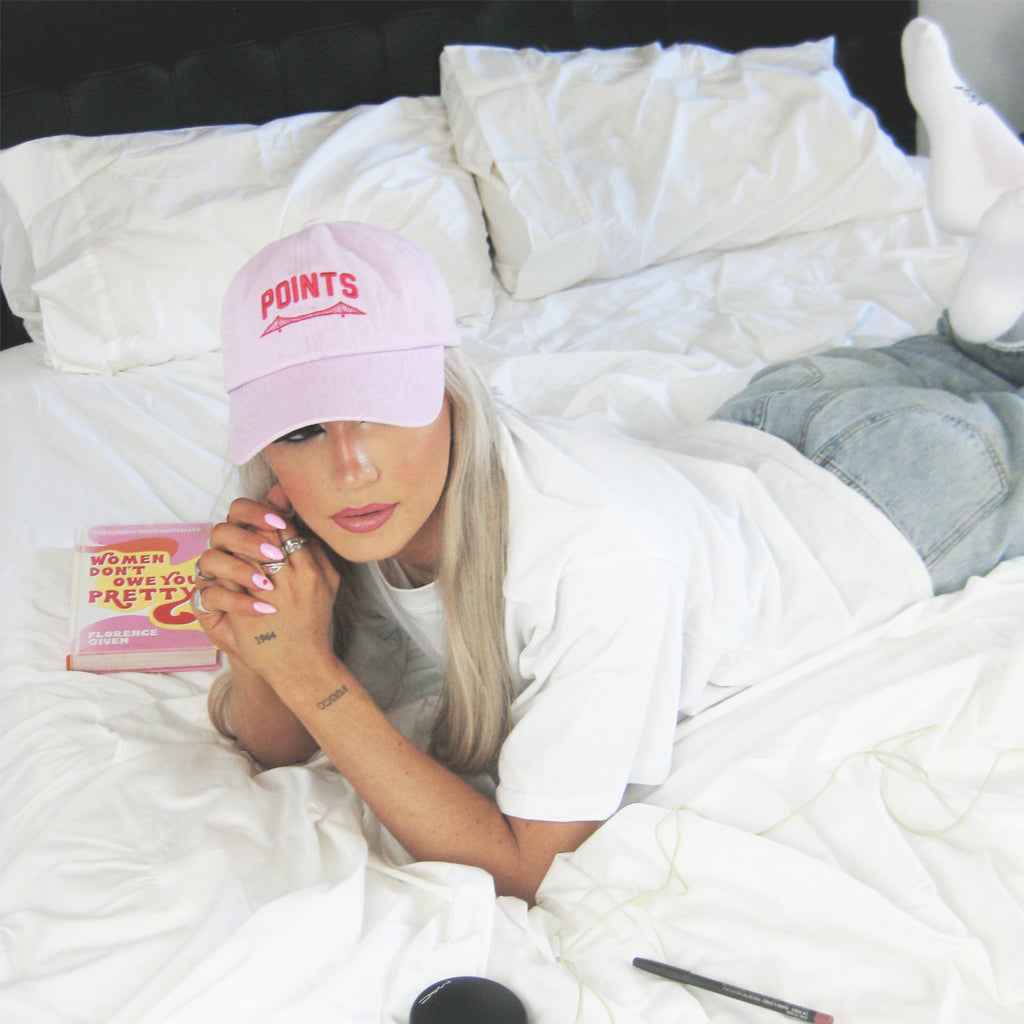 Points For The City Cap - Washed Pink | Australia New Zealand Cotton WEARING