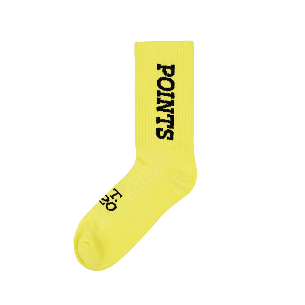 Points Sport Socks [Custom Dyed] - Lemon