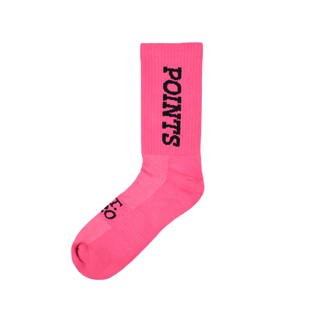 Points Sport Socks [Custom Dyed] - Hot Pink