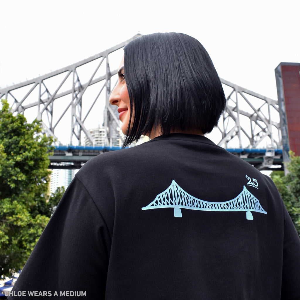 Points x AM Social Tee - Black BACK Australia New Zealand BACK LADIES