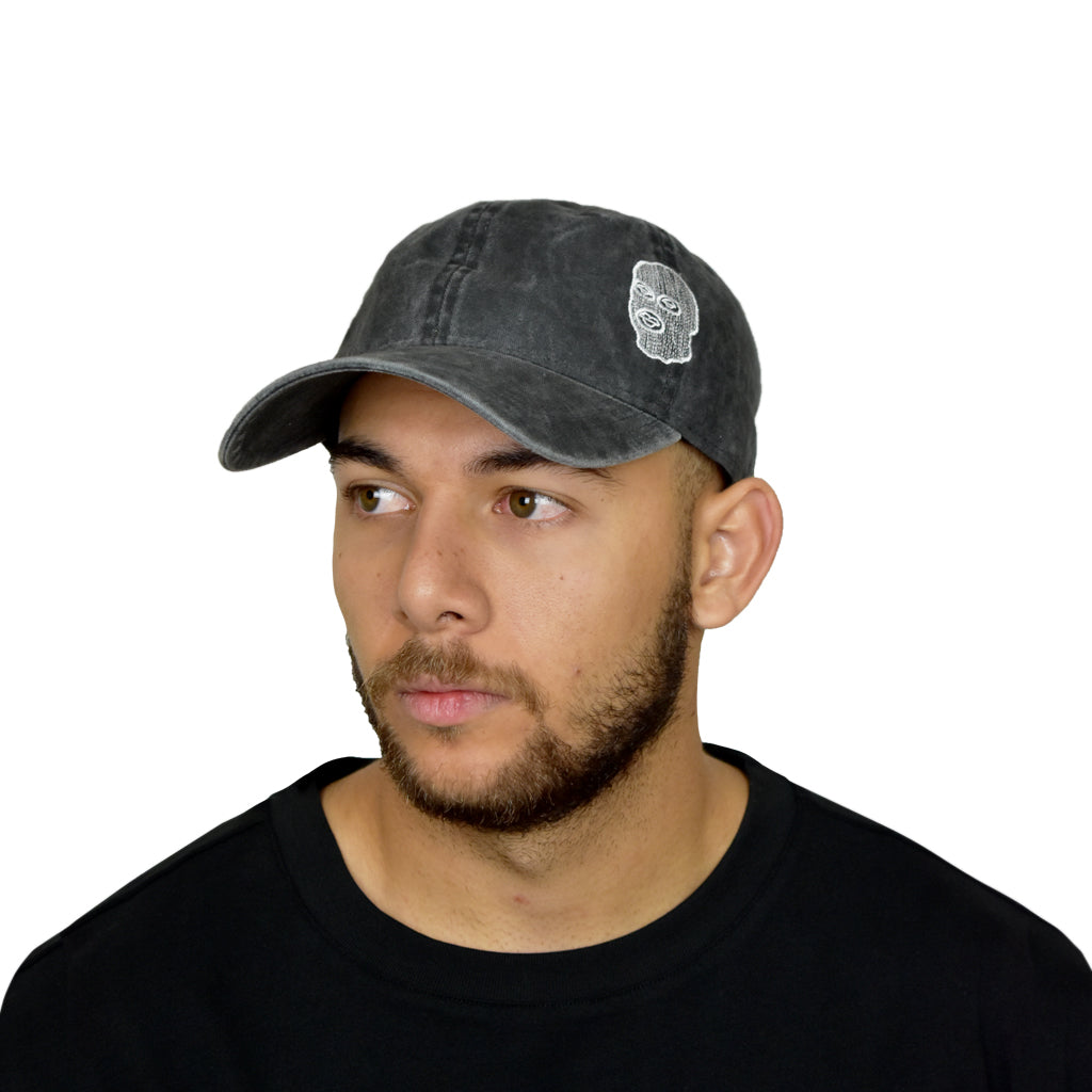 Points x Baskwa Cap - Washed Black On Head Balaclava
