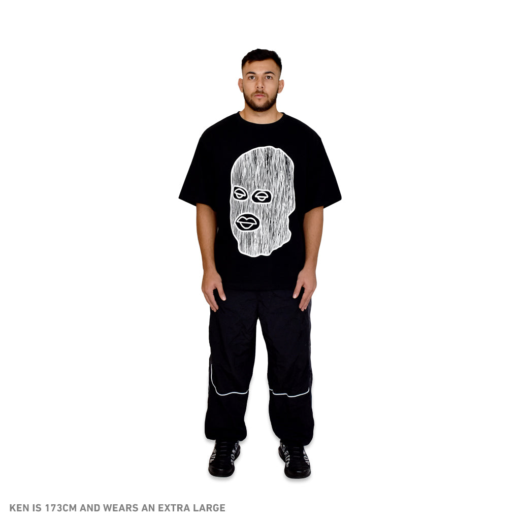Points x Baskwa Tee - Black FRONT ON BODY