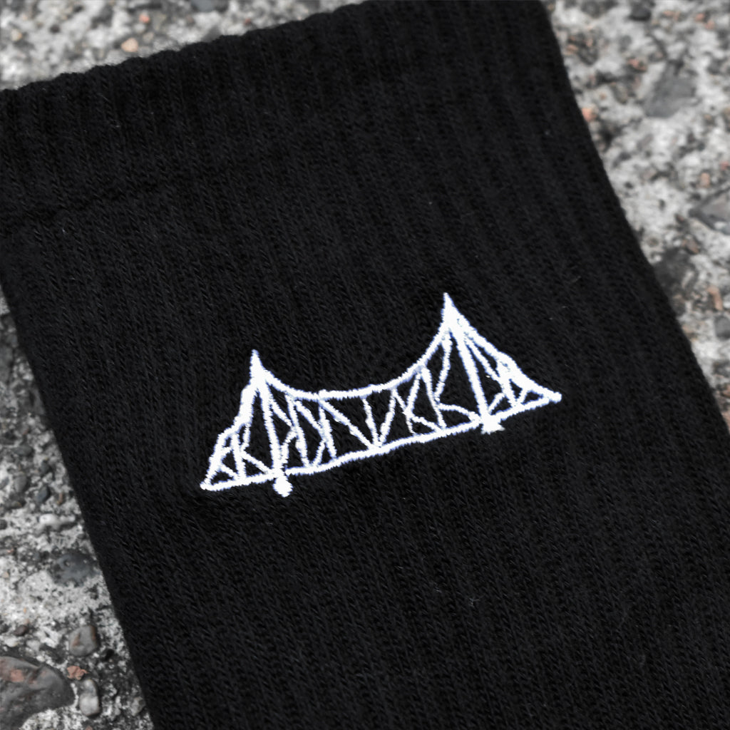 Points x AM Social Socks - White | Australia New Zealand Story Bridge