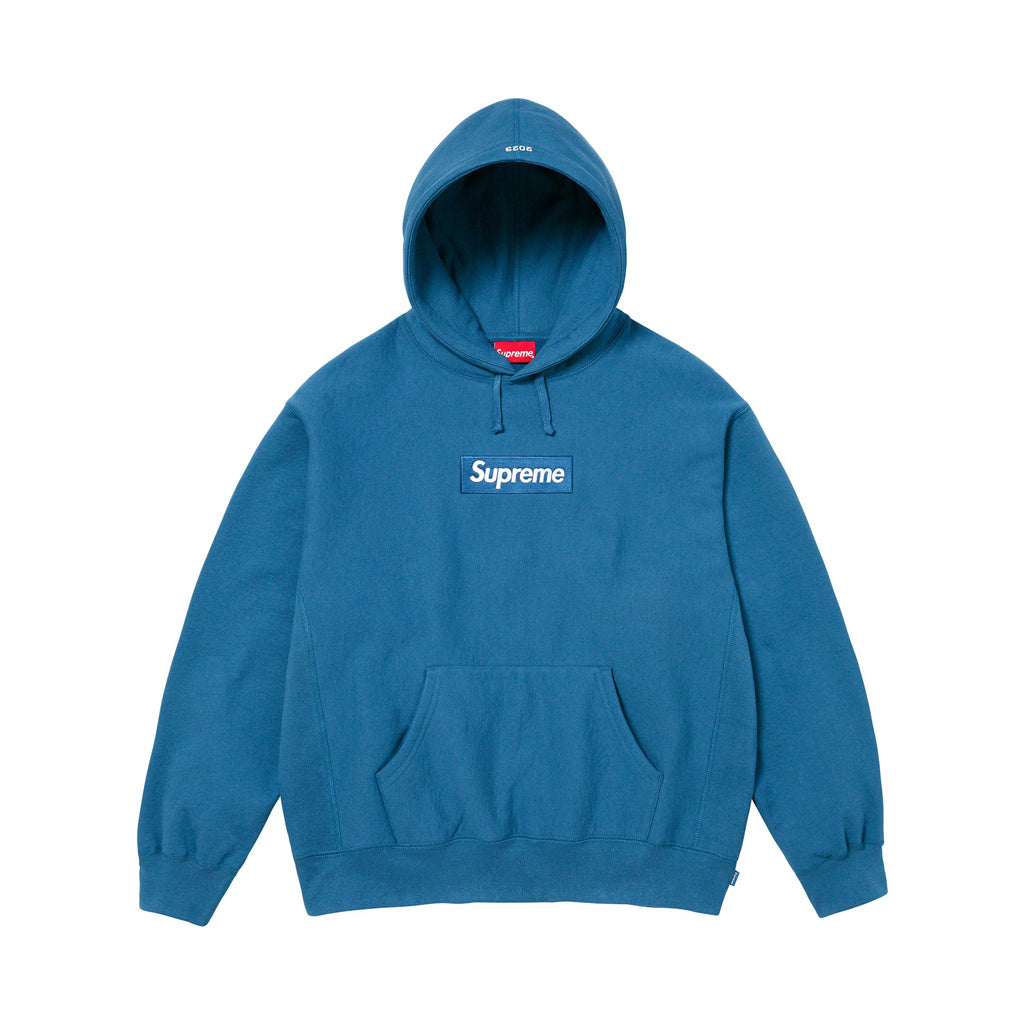 Supreme Box Logo Hooded Sweatshirt 2023 – Blue | Australia New Zealand 
