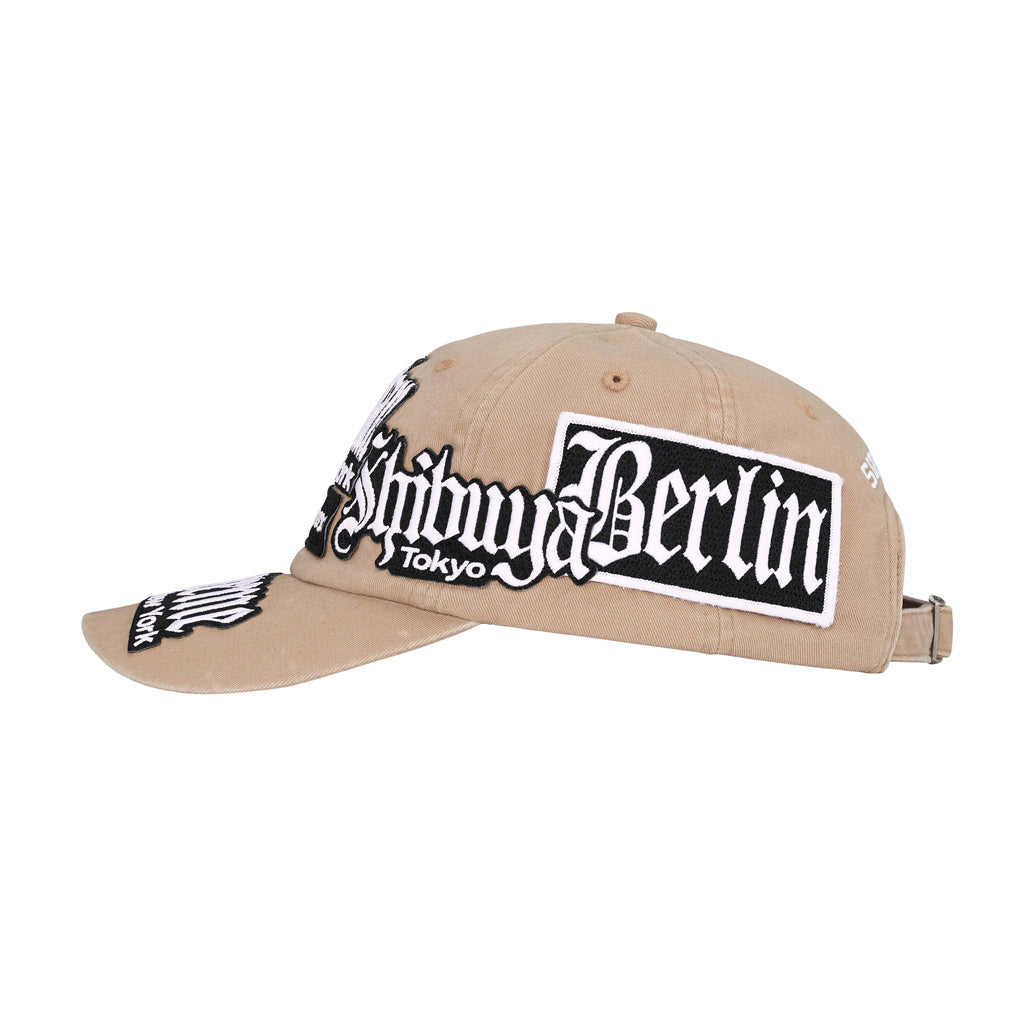 Supreme City Patches 6 パネル キャップ - カーキ |ポイント