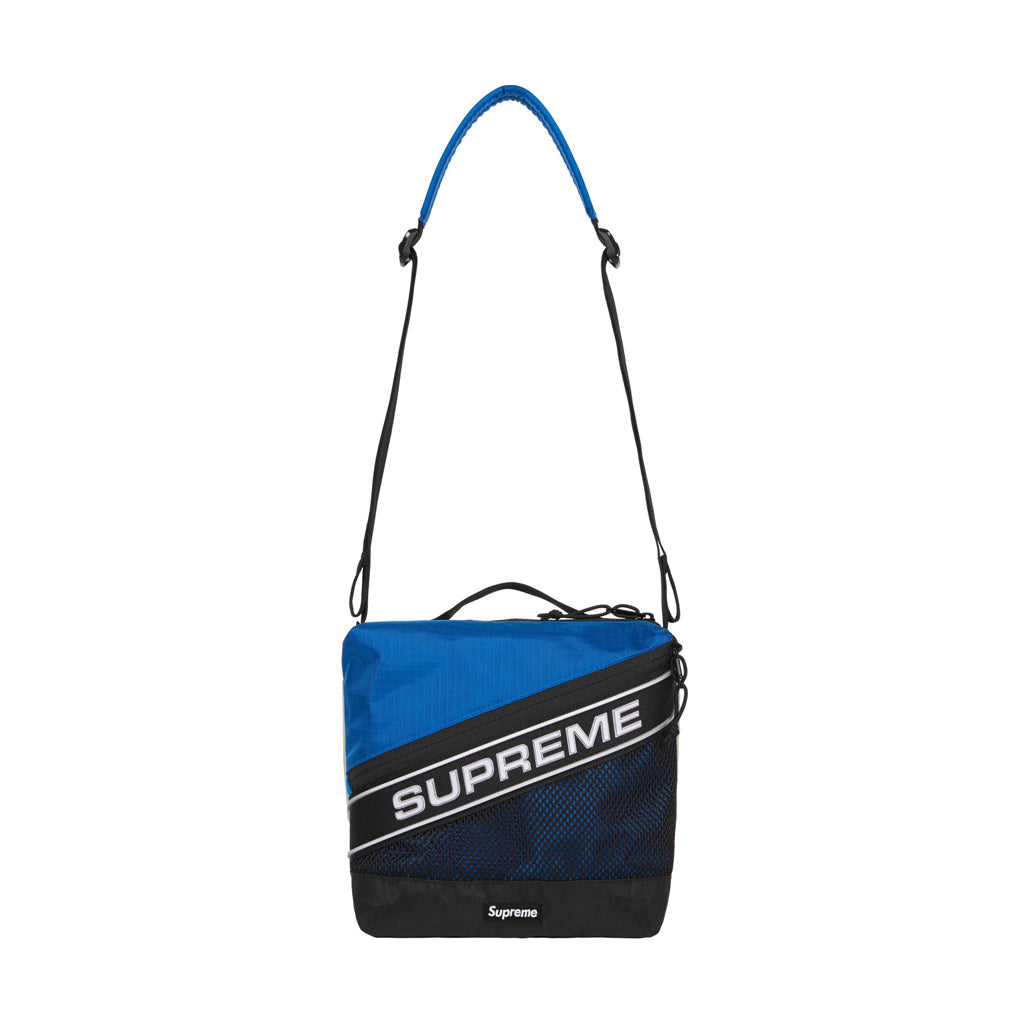 Supreme 3D Logo Shoulder Side Bag - Blue / Silver | Australia New Zealand FRONT