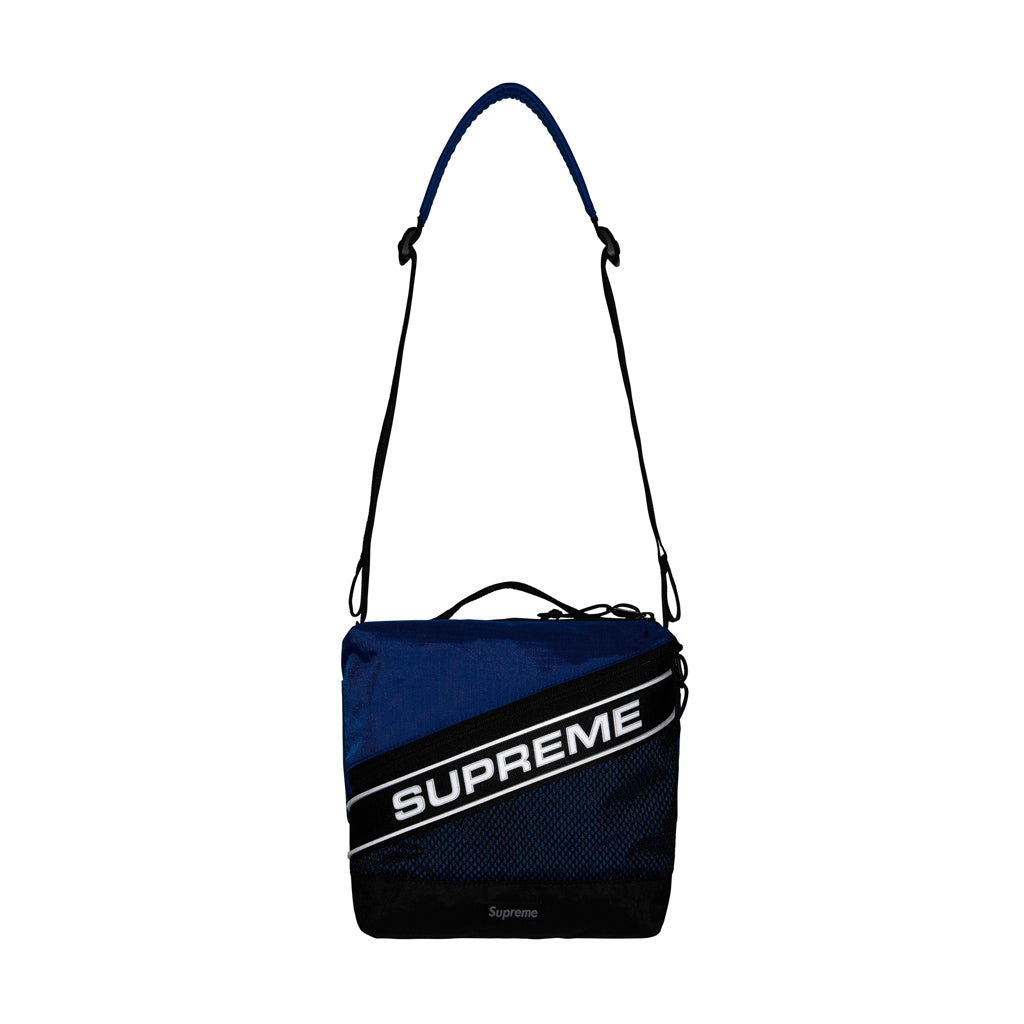 Supreme 3D Logo Shoulder Side Bag - Blue / Silver | Australia New Zealand SIDE