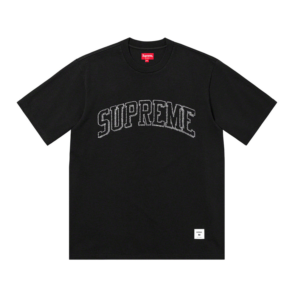 Supreme Sketch Embroidered S/S Tee - Black | Points Streetwear Store ...