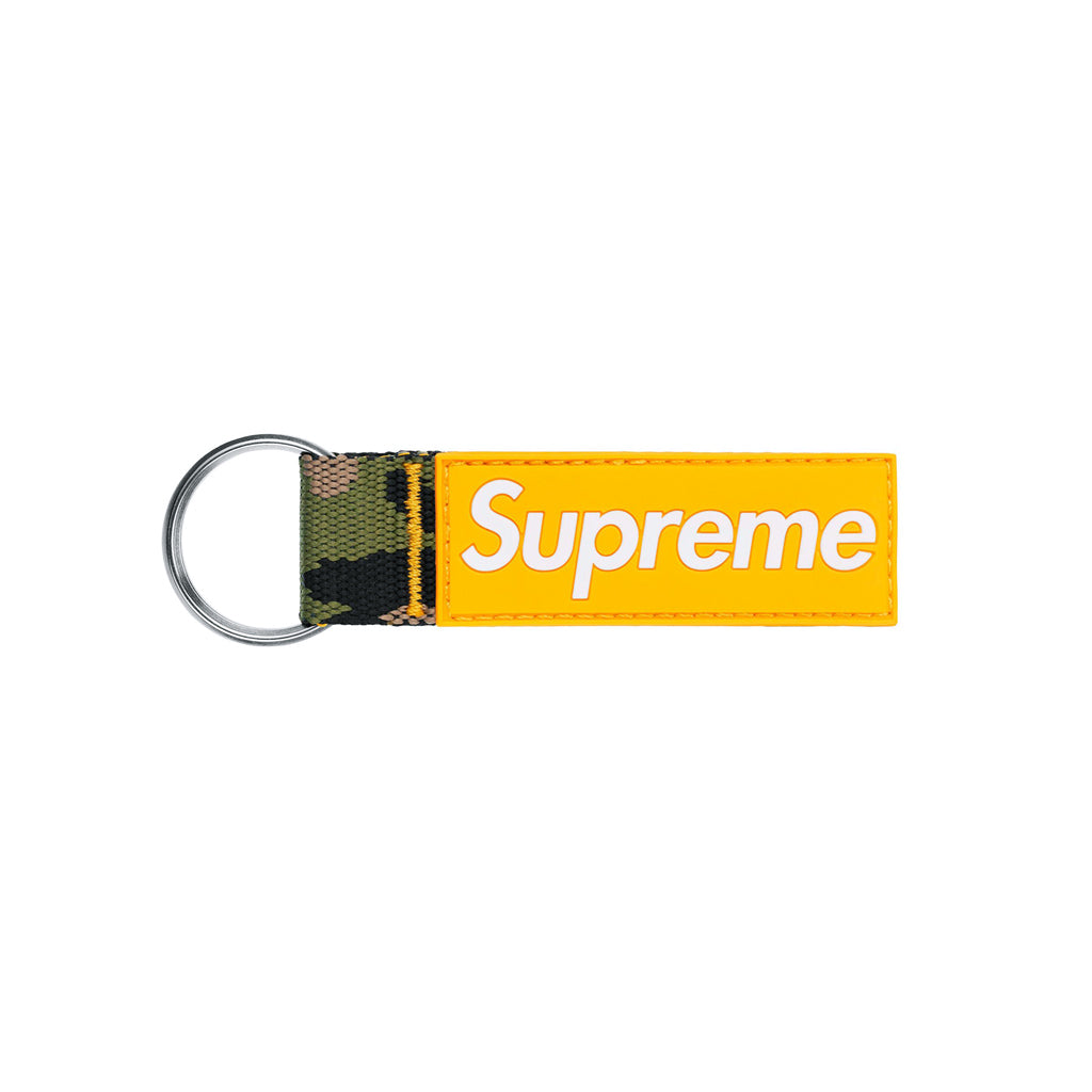 Copy of Supreme Webbing Keychain – Yellow Camo | Australia New Zealand FRONT