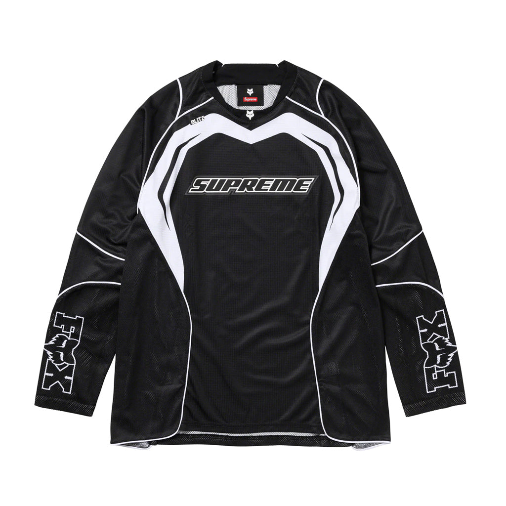 Supreme x Fox Racing Moto Jersey – Black FRONT | Australia New Zealand 