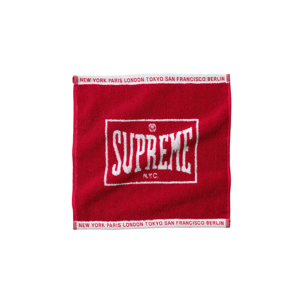 Supreme Square Mini Towel Red Points Streetwear Store Brisbane