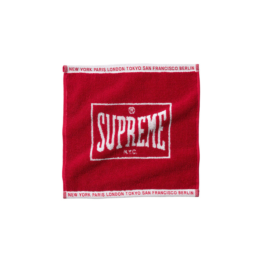 Supreme Square Mini Towel - Red | Australia New Zealand FRONT
