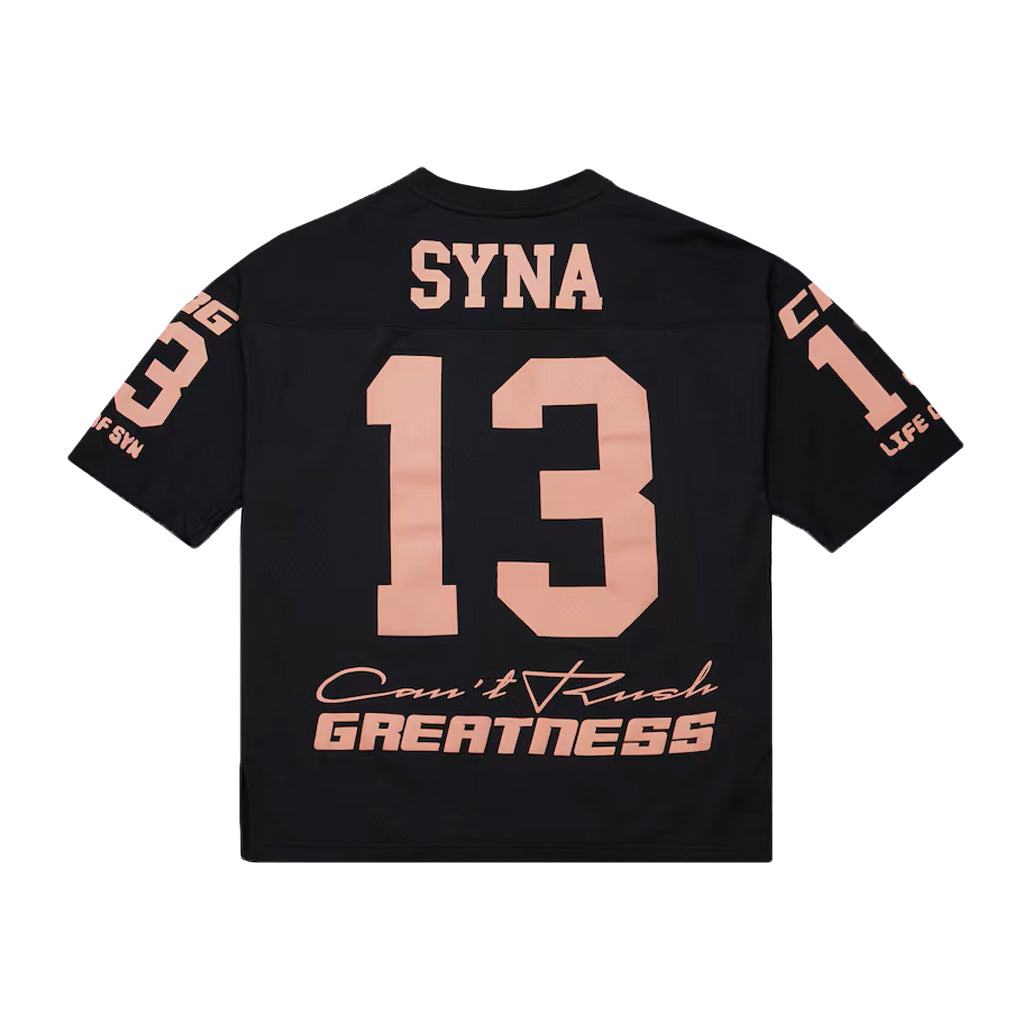 Syna World x NFL x Mitchell & Ness Can't Rush Greatness Jersey - Black | Australia New Zealand BACK 