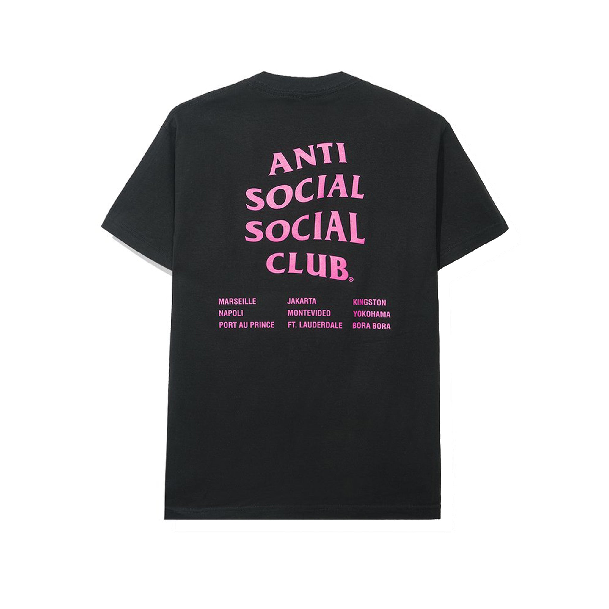 ASSC Anti Social Social Club Club Med Black - T Shirt Back | Australia New Zealand 
