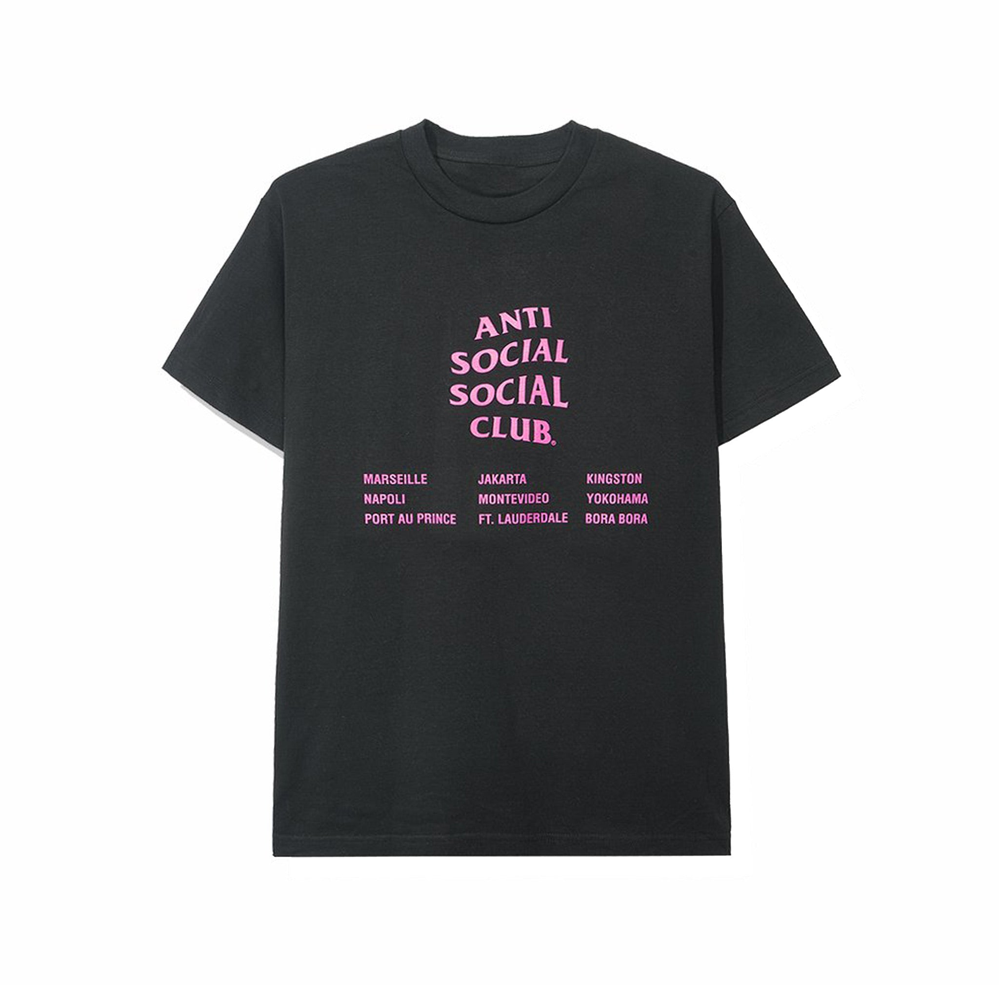 ASSC Anti Social Social Club Club Med Black - T Shirt Front | Australia New Zealand