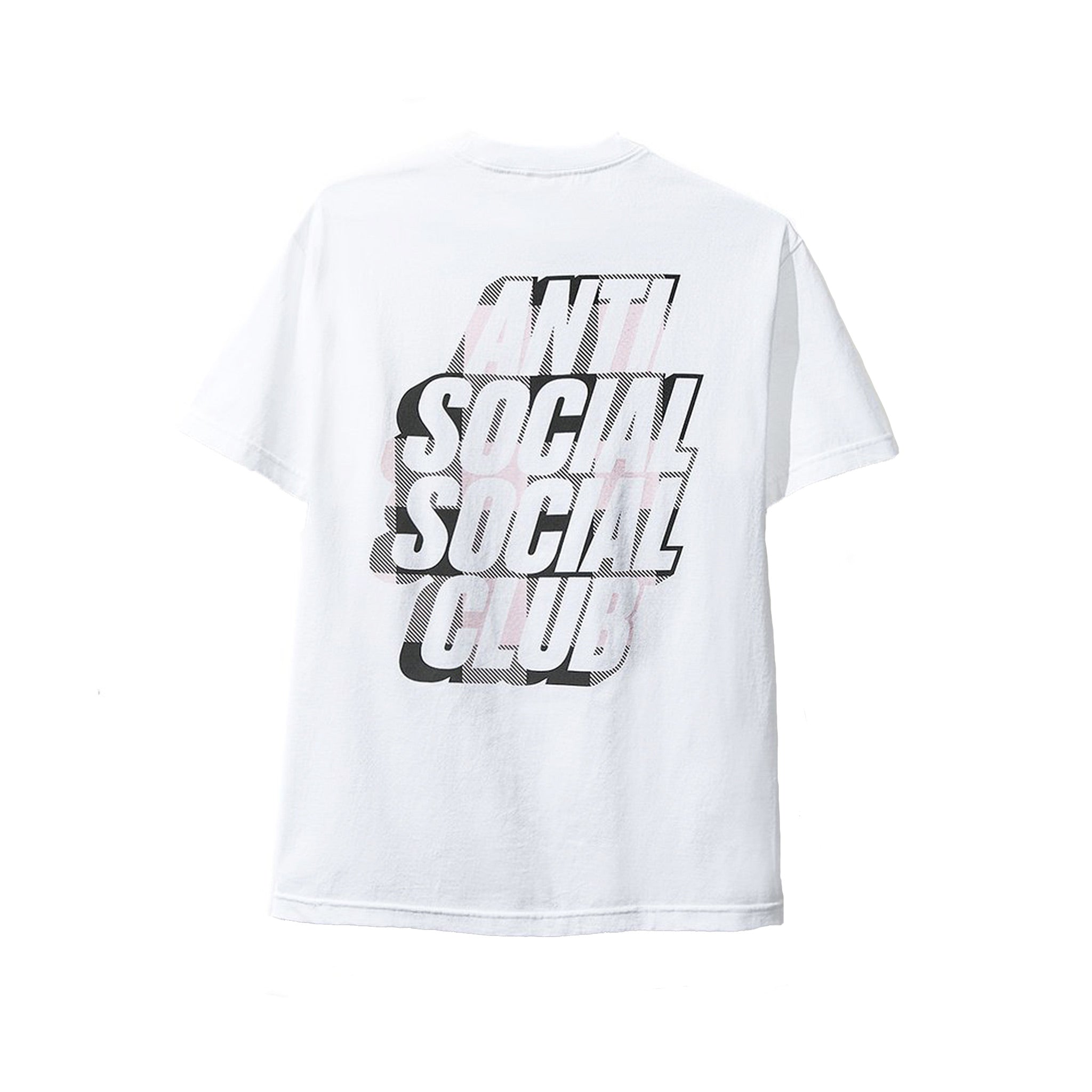 ASSC Anti Social Social Club Pink Plaid Tee - T Shirt Back | Australia New Zealand