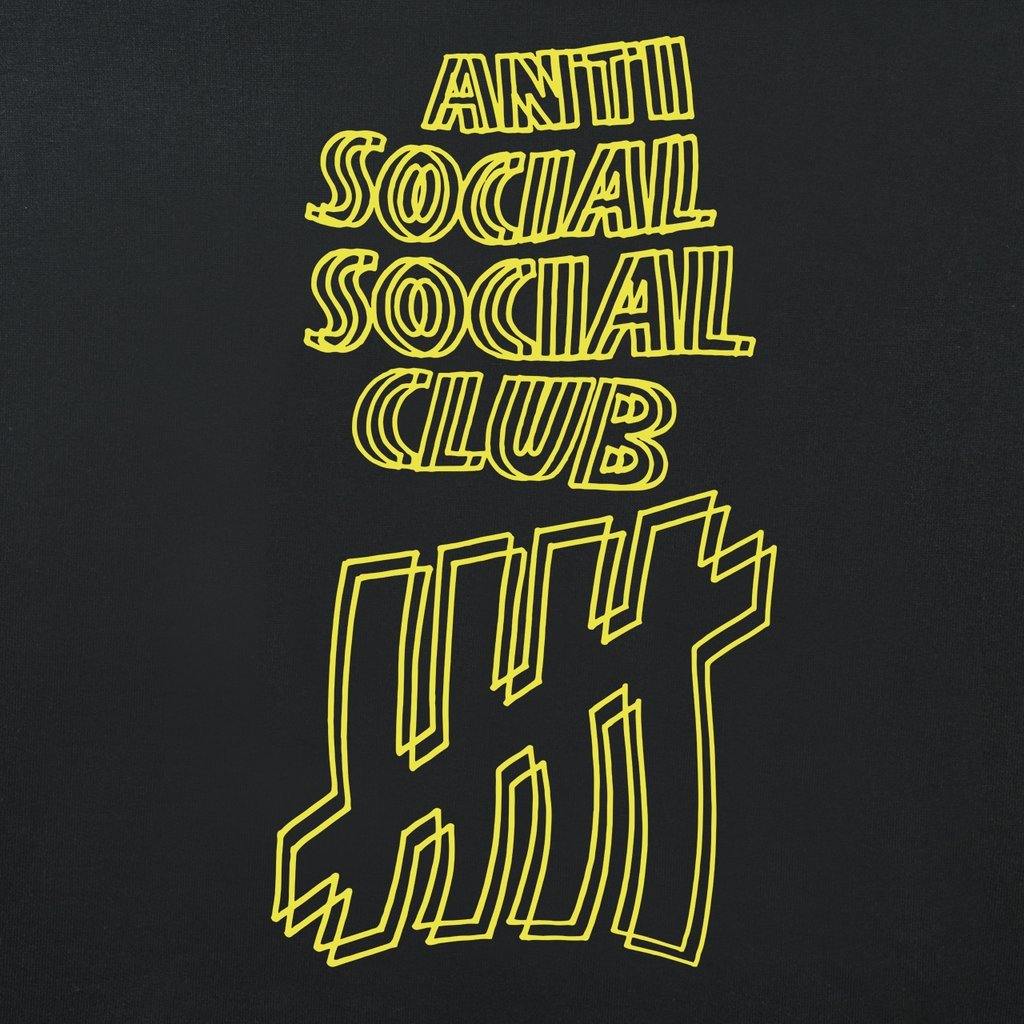 Anti Social Social Club Undefeated Hoodie - Black Brand Logo | Australia