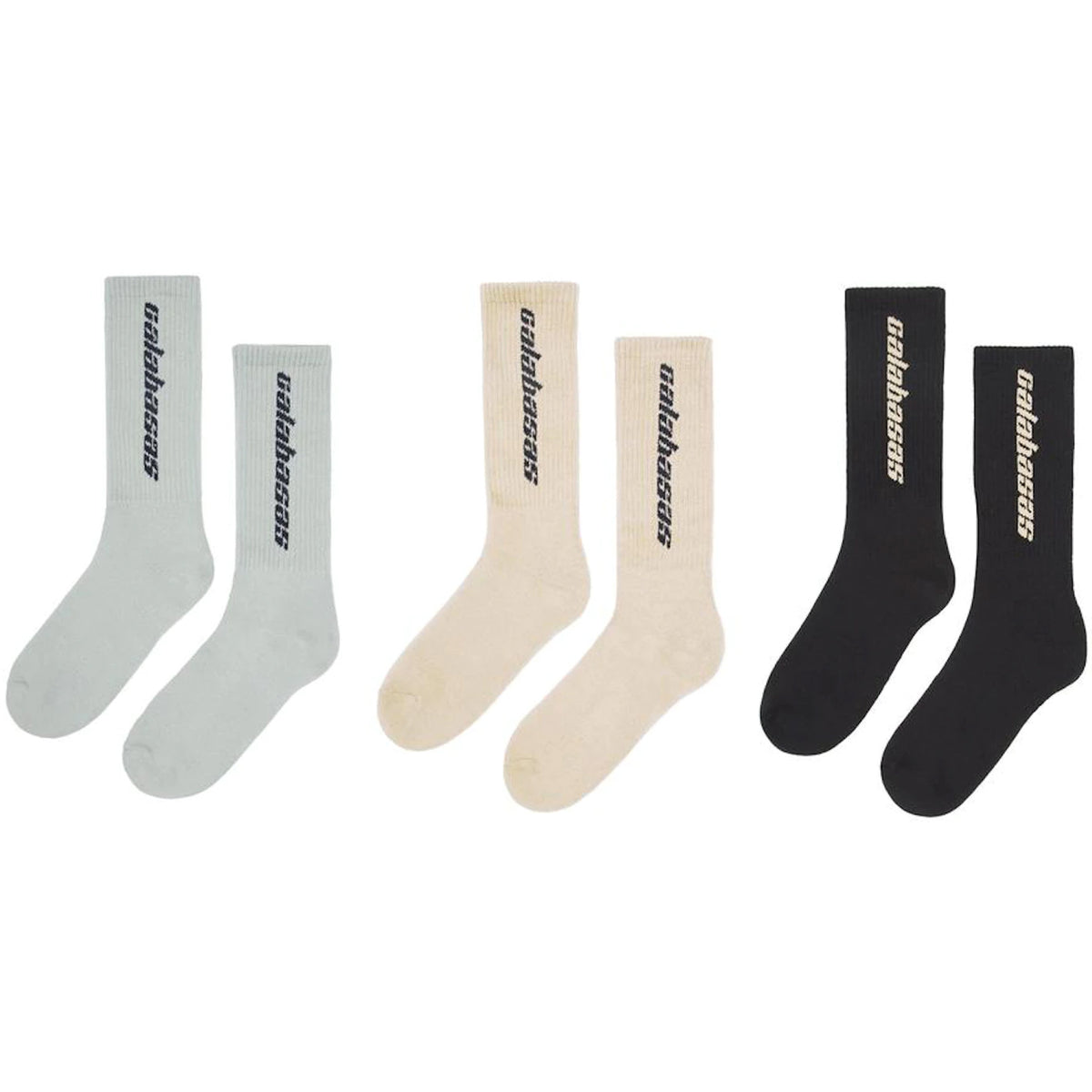 adidas gazelle silver green womens Yeezy Calabasas Socks - Core/ Glacier/ Sand | Points Streetwear Store