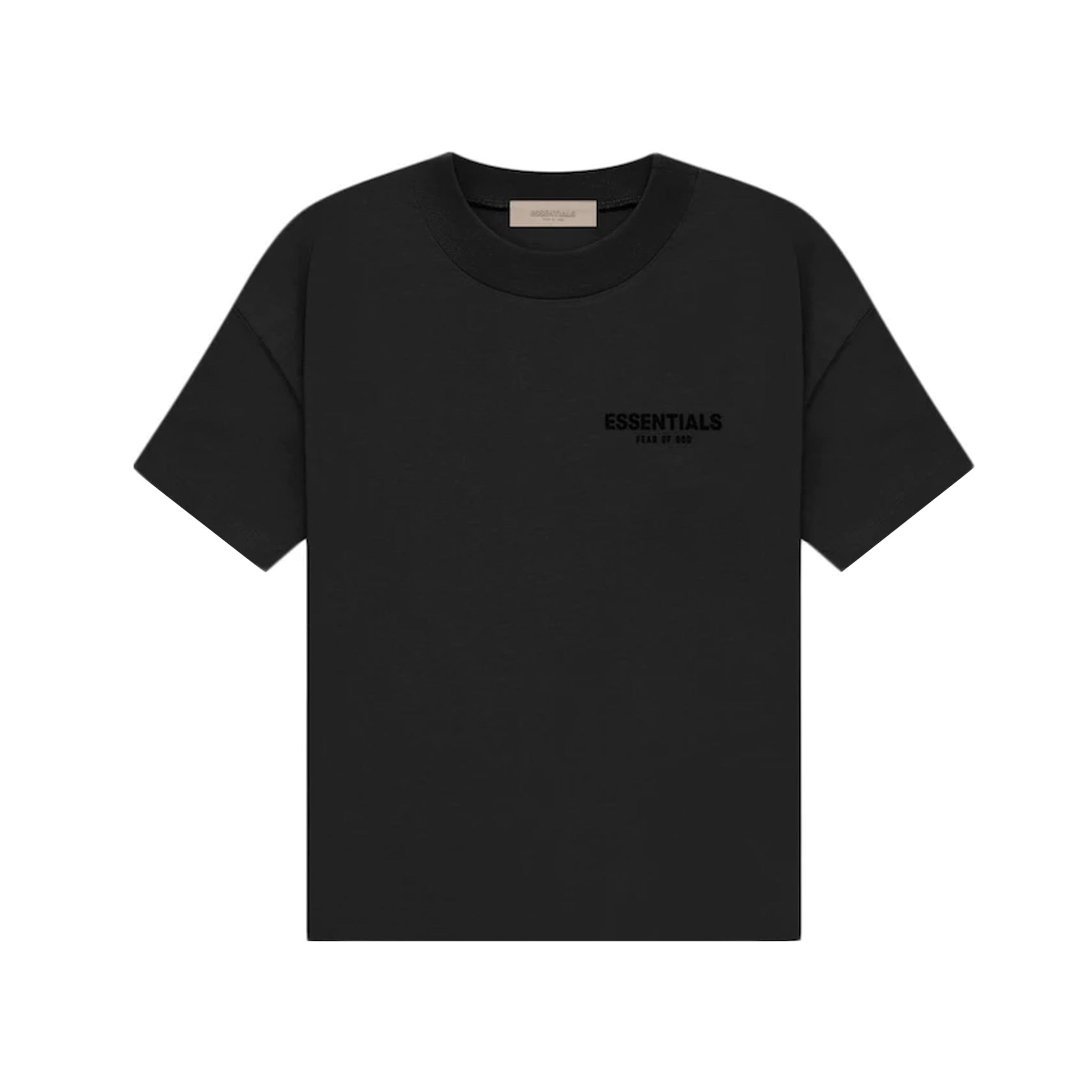 Fear Of God Essentials Tee SS22 - Stretch Limo Black FRONT | Australia New Zealand