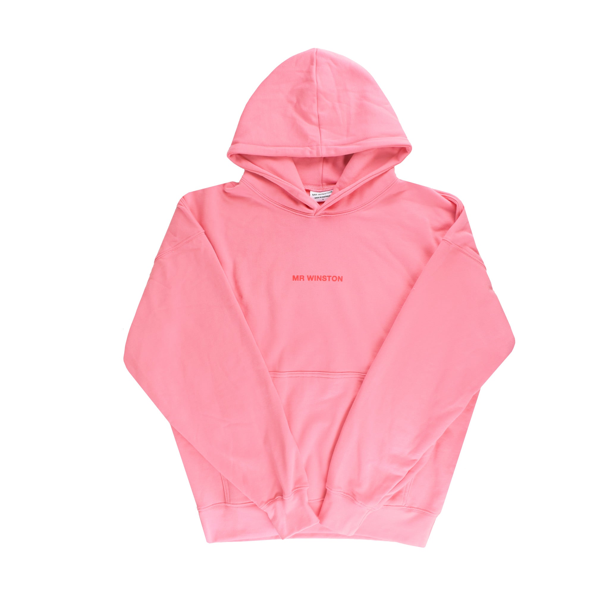 Mr Winston Co. Puff Hooded Sweat - Vintage Pink FRONT | Australia New Zealand