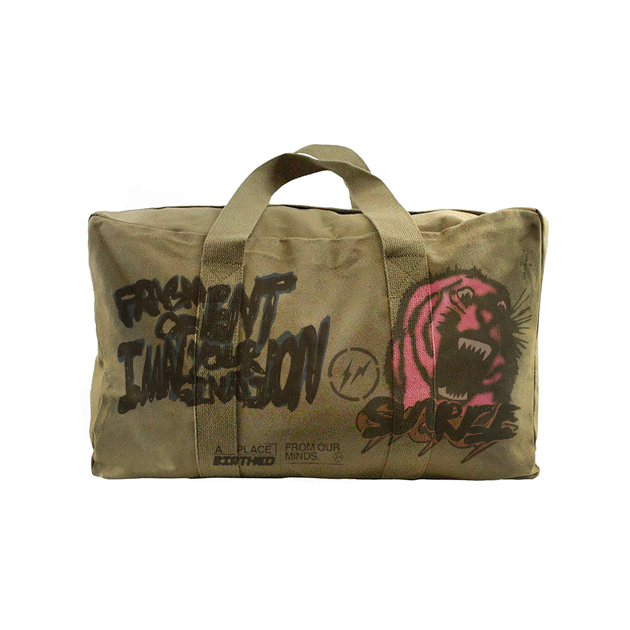 Travis Scott x Fragment Icons Duffle Bag - Khaki BACK | Australia New Zealand